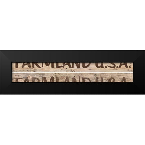 Farm Sign 2-up I Black Modern Wood Framed Art Print by Saunders, Alonzo