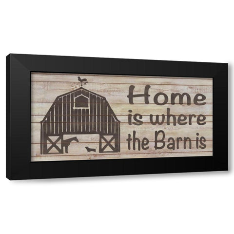 Home and Farm III Black Modern Wood Framed Art Print with Double Matting by Saunders, Alonzo
