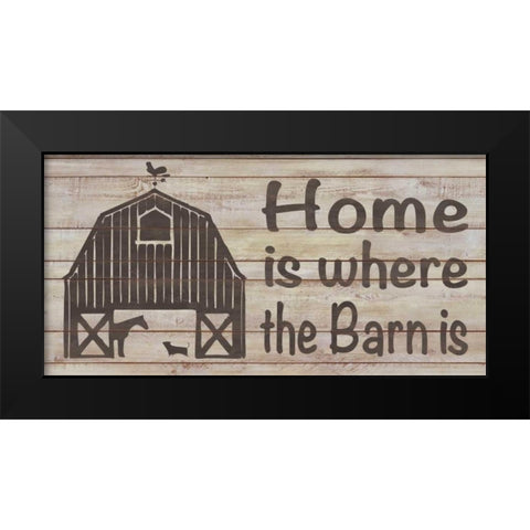Home and Farm III Black Modern Wood Framed Art Print by Saunders, Alonzo