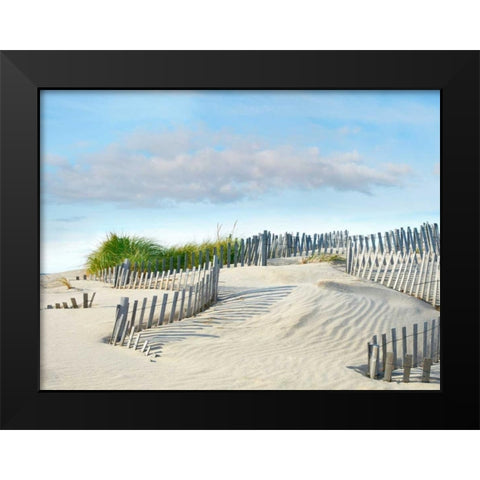 Beachscape III Black Modern Wood Framed Art Print by McLoughlin, James