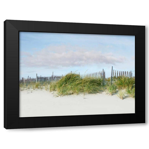 Beachscape IV Black Modern Wood Framed Art Print with Double Matting by McLoughlin, James