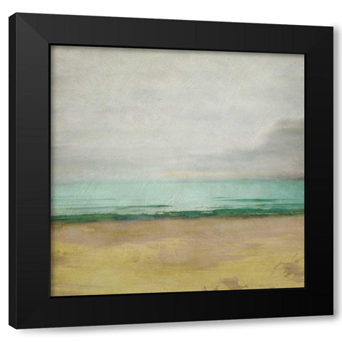 Waterline I Black Modern Wood Framed Art Print with Double Matting by Zarris, Chariklia