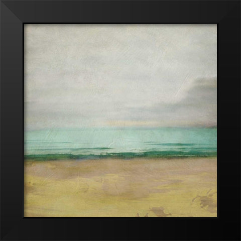 Waterline I Black Modern Wood Framed Art Print by Zarris, Chariklia