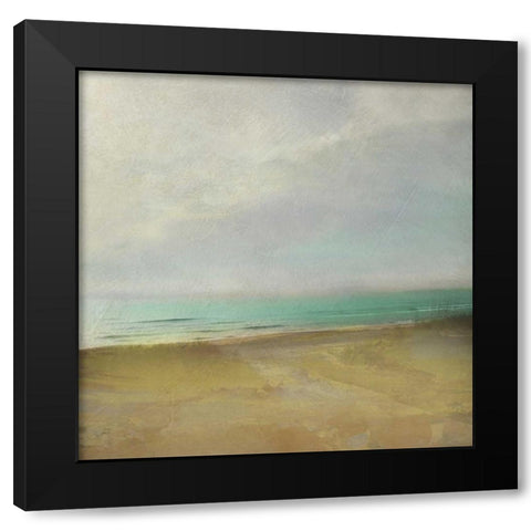 Waterline II Black Modern Wood Framed Art Print by Zarris, Chariklia