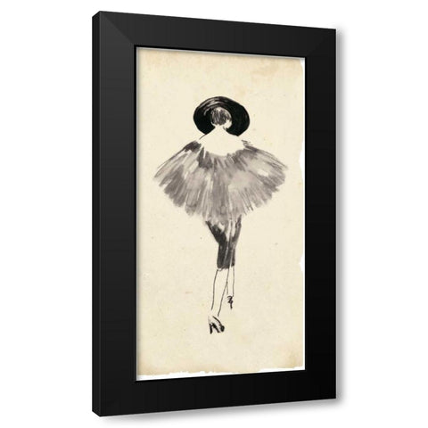 Fashion Glimpse III Black Modern Wood Framed Art Print with Double Matting by Wang, Melissa