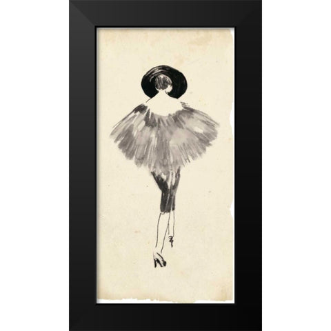 Fashion Glimpse III Black Modern Wood Framed Art Print by Wang, Melissa