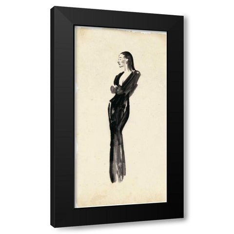 Fashion Glimpse VI Black Modern Wood Framed Art Print with Double Matting by Wang, Melissa