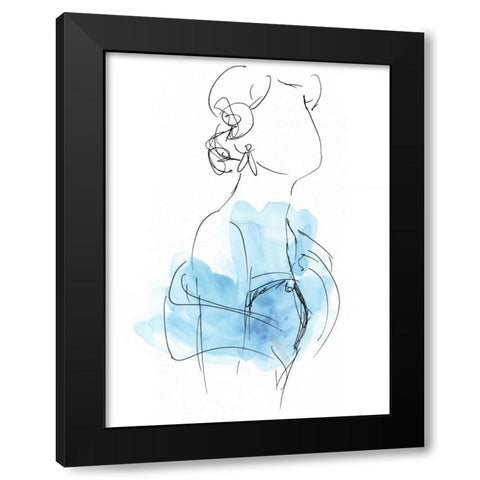Fashion Splash II Black Modern Wood Framed Art Print by Vess, June Erica