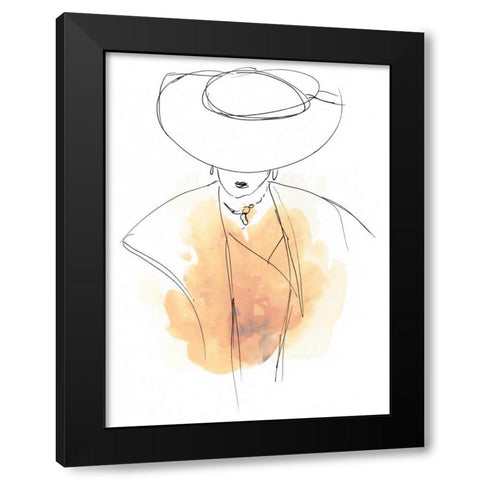 Fashion Splash III Black Modern Wood Framed Art Print by Vess, June Erica