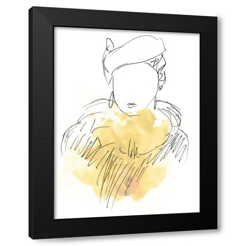 Fashion Splash VI Black Modern Wood Framed Art Print by Vess, June Erica