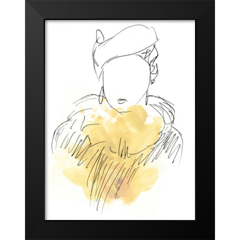 Fashion Splash VI Black Modern Wood Framed Art Print by Vess, June Erica