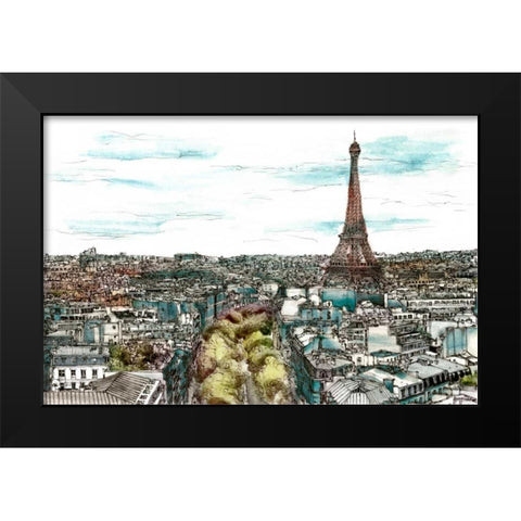 European Afternoon I Black Modern Wood Framed Art Print by Wang, Melissa