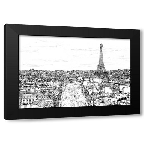 Tour of Europe I Black Modern Wood Framed Art Print by Wang, Melissa