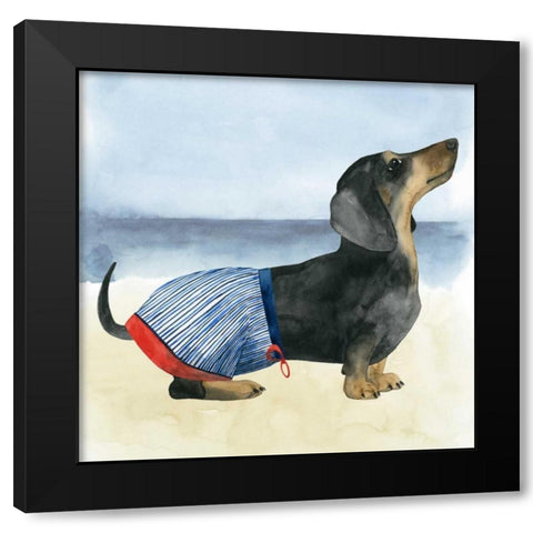 Hot Dog IV Black Modern Wood Framed Art Print by Popp, Grace