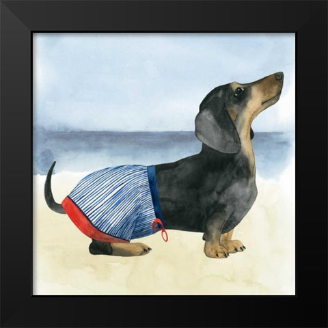 Hot Dog IV Black Modern Wood Framed Art Print by Popp, Grace