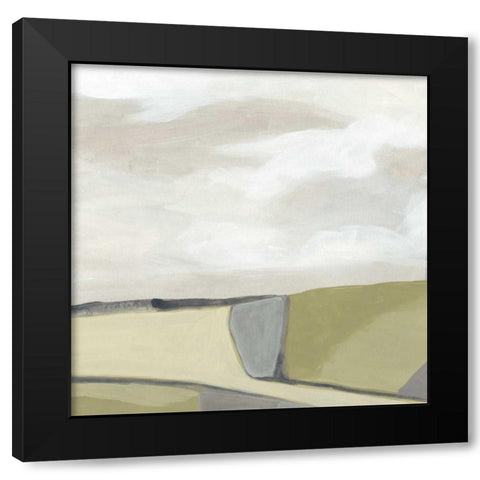 Far Fields II Black Modern Wood Framed Art Print by Vess, June Erica
