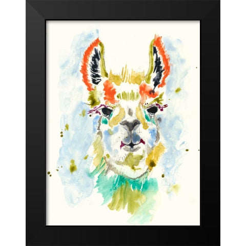 Hifi Llama I Black Modern Wood Framed Art Print by Goldberger, Jennifer