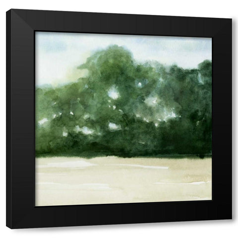 Loose Landscape II Black Modern Wood Framed Art Print with Double Matting by Popp, Grace