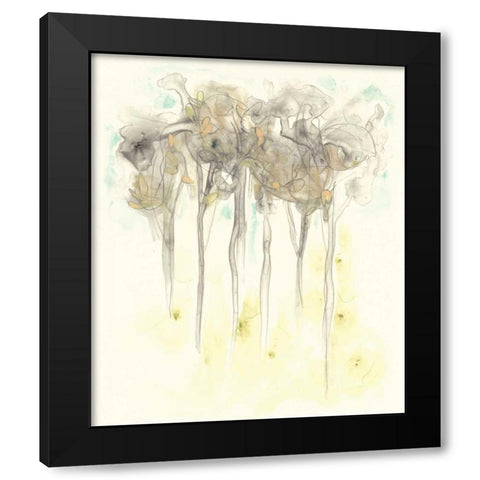 Sylvan Sketch I Black Modern Wood Framed Art Print with Double Matting by Vess, June Erica