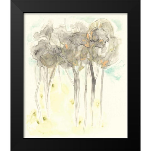 Sylvan Sketch II Black Modern Wood Framed Art Print by Vess, June Erica