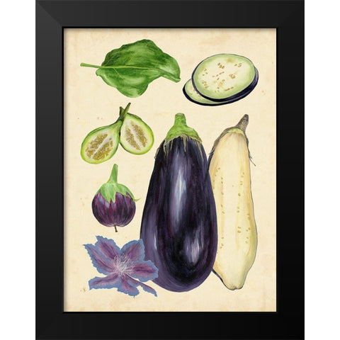 Aubergine Study II Black Modern Wood Framed Art Print by Wang, Melissa