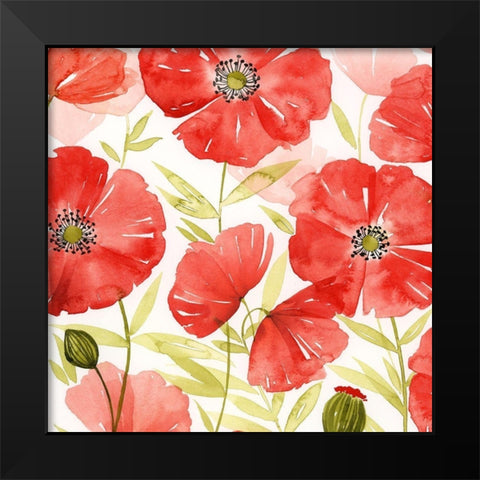 Poppy Screen II Black Modern Wood Framed Art Print by Popp, Grace