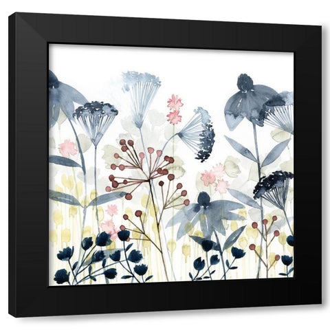 Layered Gardens I Black Modern Wood Framed Art Print by Popp, Grace