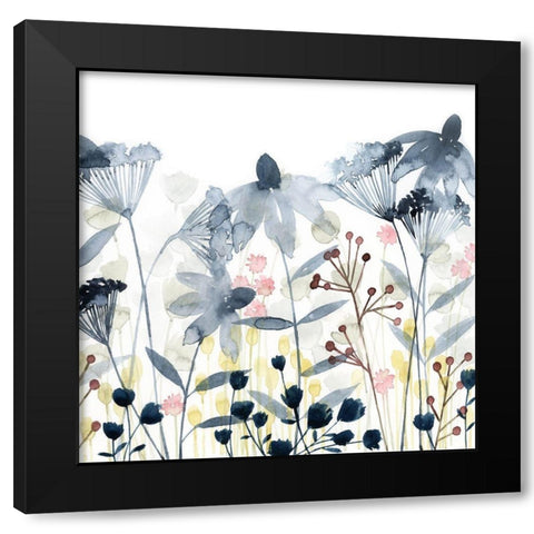 Layered Gardens II Black Modern Wood Framed Art Print with Double Matting by Popp, Grace