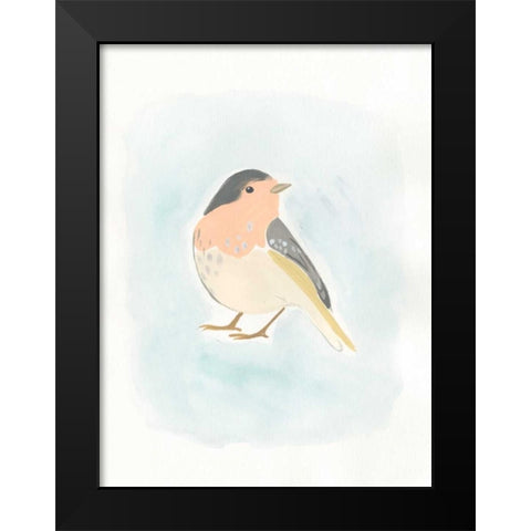 Dapper Bird III Black Modern Wood Framed Art Print by Vess, June Erica
