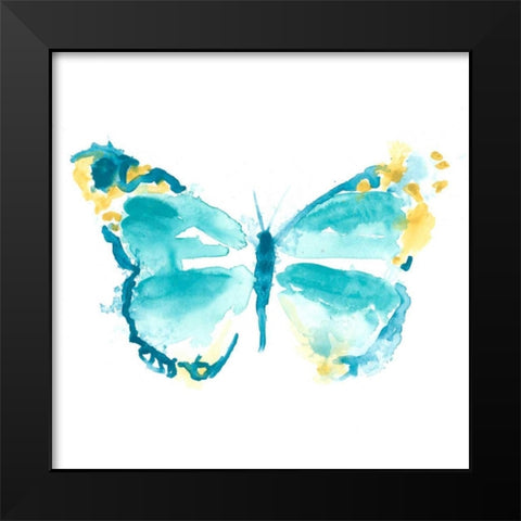 Butterfly Traces IV Black Modern Wood Framed Art Print by Vess, June Erica