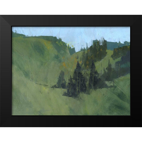 Radnor Walk Black Modern Wood Framed Art Print by Bailey, Paul