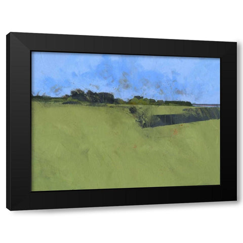 Riverfront Trees Black Modern Wood Framed Art Print with Double Matting by Bailey, Paul