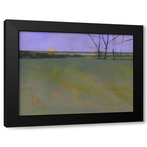 Millfields Black Modern Wood Framed Art Print with Double Matting by Bailey, Paul