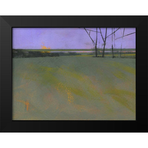 Millfields Black Modern Wood Framed Art Print by Bailey, Paul