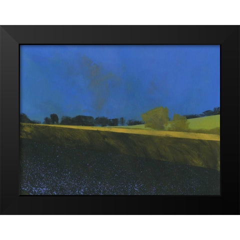 Dark Earth Black Modern Wood Framed Art Print by Bailey, Paul