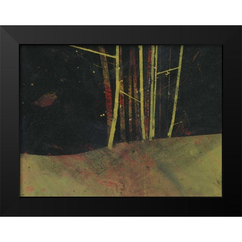 Into the Dark Wood Black Modern Wood Framed Art Print by Bailey, Paul