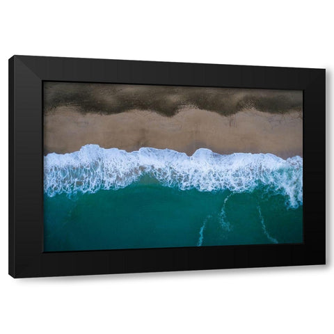 Custom Hawaii View II Black Modern Wood Framed Art Print with Double Matting by Mead, Adam