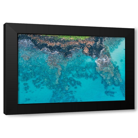 Custom Hawaii View IV Black Modern Wood Framed Art Print with Double Matting by Mead, Adam