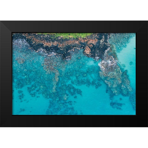 Custom Hawaii View IV Black Modern Wood Framed Art Print by Mead, Adam