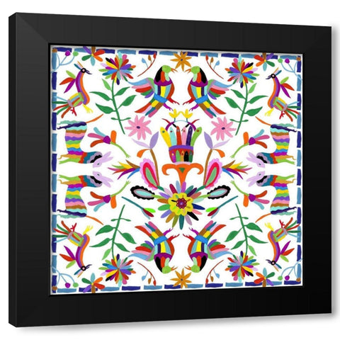 Hallucination I Black Modern Wood Framed Art Print with Double Matting by Wang, Melissa