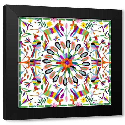 Hallucination II Black Modern Wood Framed Art Print with Double Matting by Wang, Melissa