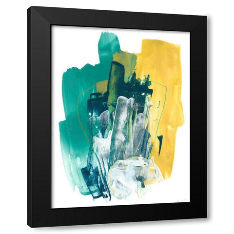 Metro Gesture I Black Modern Wood Framed Art Print by Vess, June Erica