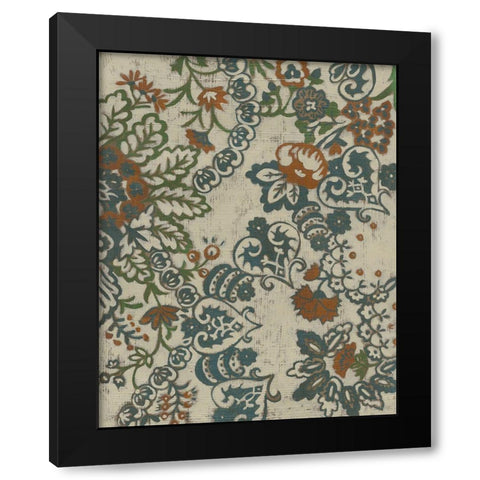 Wood Vine IV Black Modern Wood Framed Art Print with Double Matting by Zarris, Chariklia