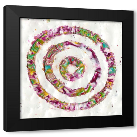 Smoke Rings I Black Modern Wood Framed Art Print by Ludwig, Alicia