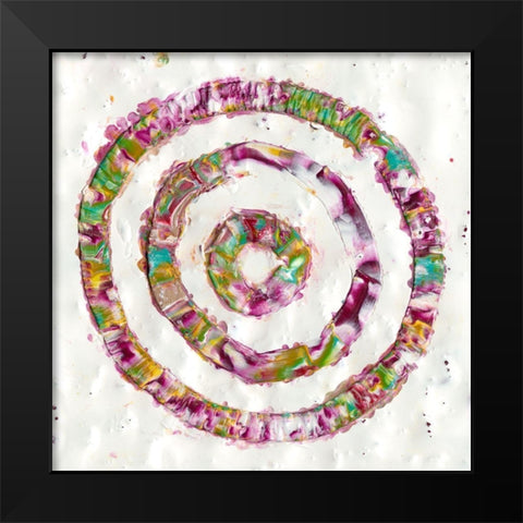 Smoke Rings I Black Modern Wood Framed Art Print by Ludwig, Alicia