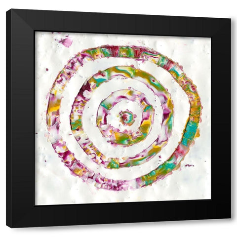 Smoke Rings II Black Modern Wood Framed Art Print with Double Matting by Ludwig, Alicia