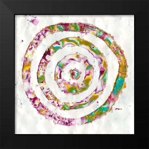 Smoke Rings II Black Modern Wood Framed Art Print by Ludwig, Alicia