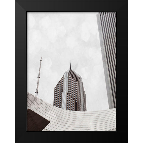 Chicago Monotone I Black Modern Wood Framed Art Print by Quintero, Sonja