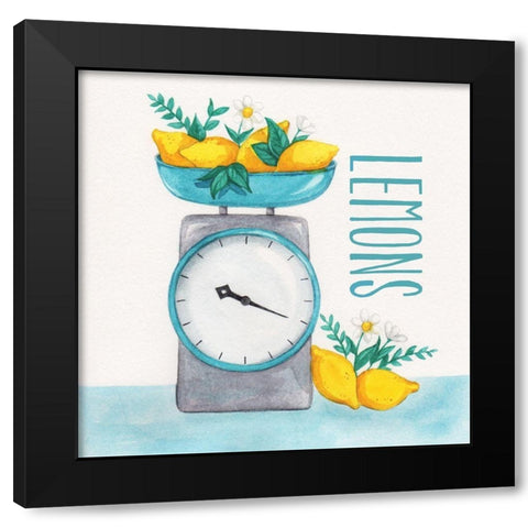 Lemon Scale II Black Modern Wood Framed Art Print with Double Matting by McClure, Gabrielle