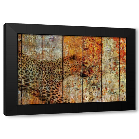 Runner Black Modern Wood Framed Art Print with Double Matting by Orlov, Irena
